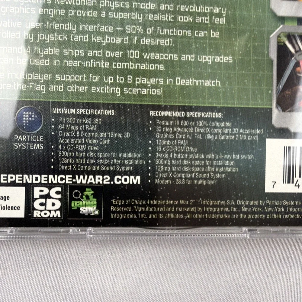 Independence War 2: Edge of Chaos, 2001, Big Box